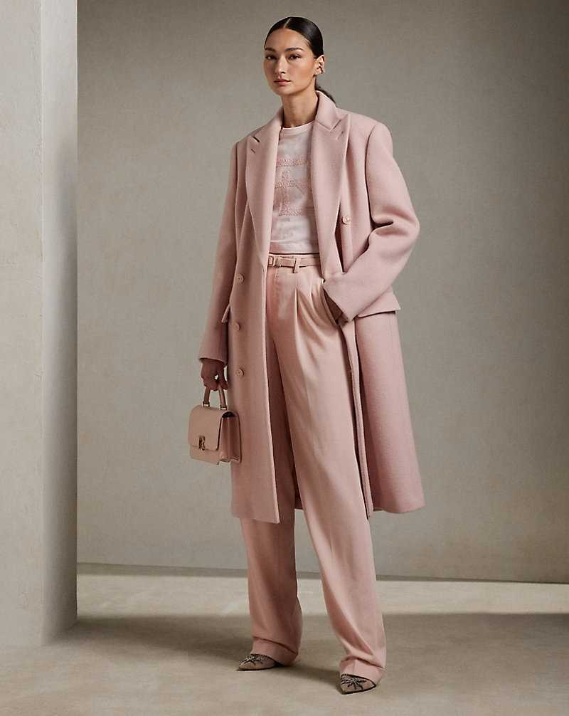 Pantalones Ralph Lauren Stamford Wool Gabardine Mujer Blush | AEWXQJM-47 - vista 1