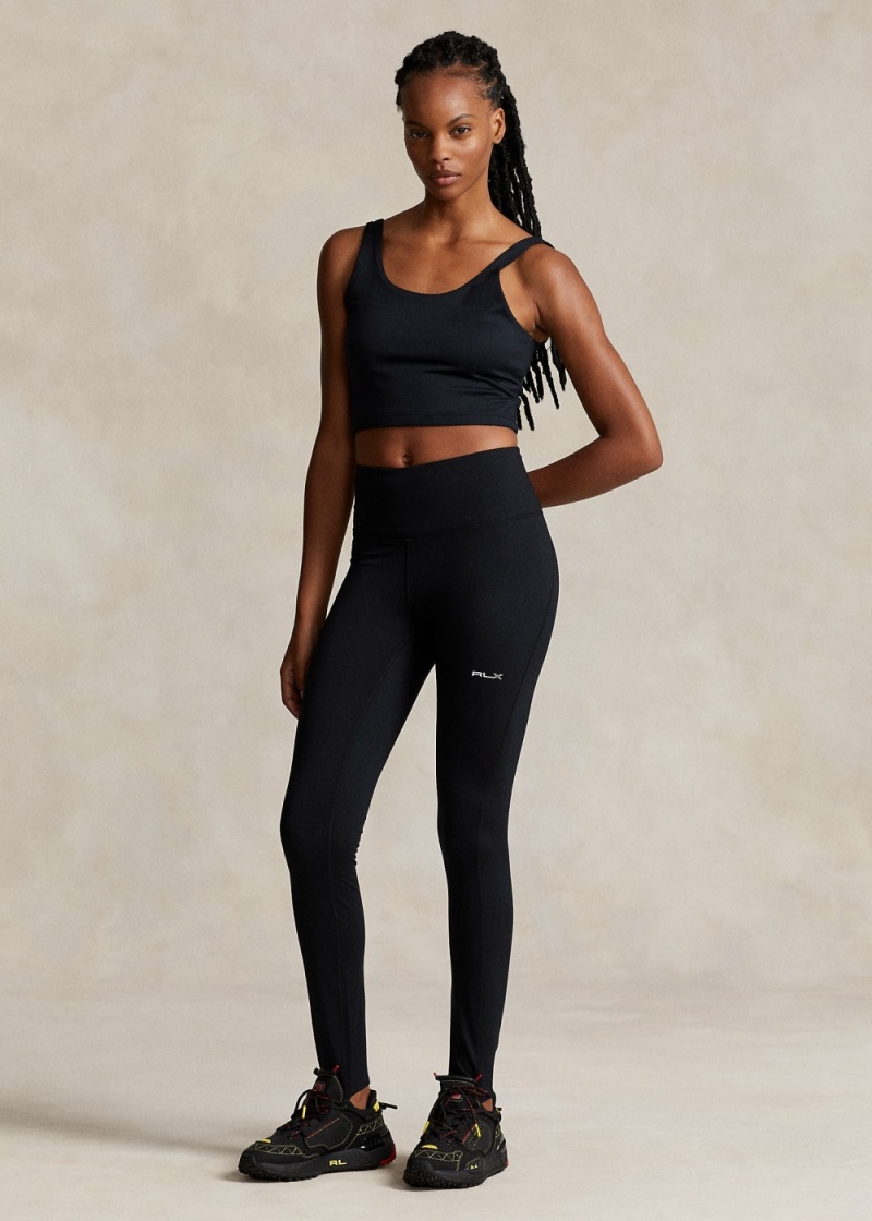 Pantalones Stirrup Stretch Legging Mujer Negros | RPJQ58014 - vista 1
