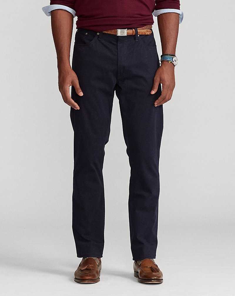 Pantalones Ralph Lauren Stretch Classic Fit Sateen Hombre Azul Marino | ENPMIQZ-32 - vista 3