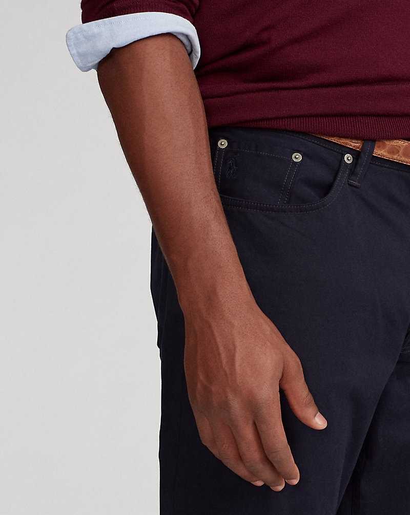 Pantalones Ralph Lauren Stretch Classic Fit Sateen Hombre Azul Marino | ENPMIQZ-32 - vista 5