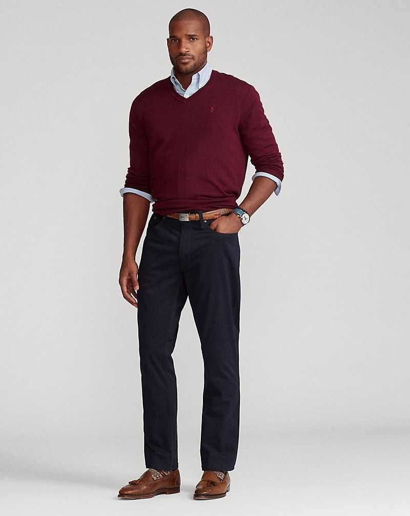Pantalones Ralph Lauren Stretch Classic Fit Sateen Hombre Azul Marino | ENPMIQZ-32 - vista 1