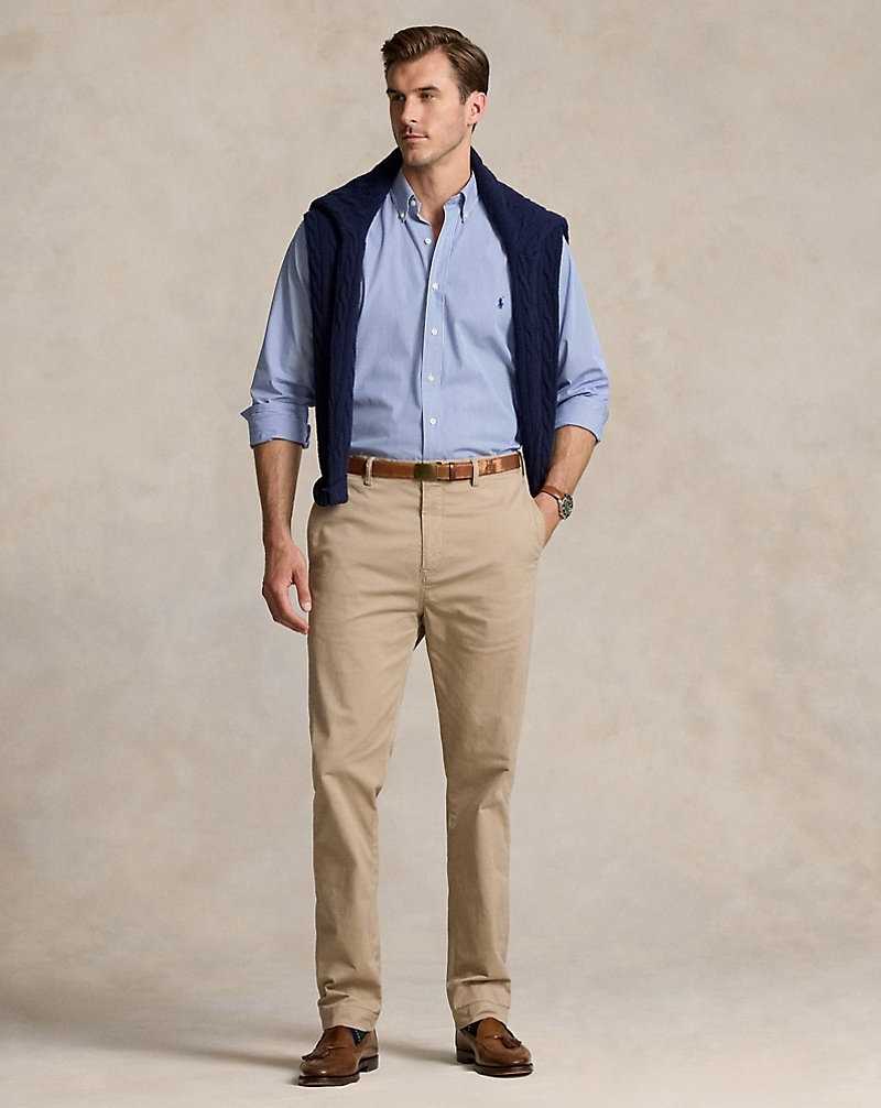 Pantalones Ralph Lauren Stretch Classic Fit Chino Hombre Kaki | XDTGOYU-17 - vista 1