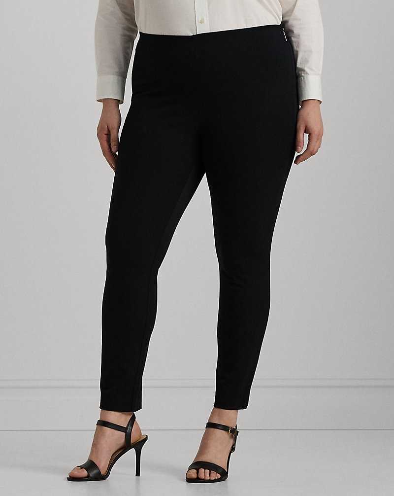 Pantalones Ralph Lauren Stretch Cotton Skinny Mujer Negros | ANHJLDU-25 - vista 3