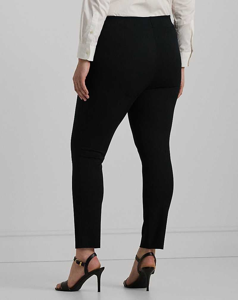 Pantalones Ralph Lauren Stretch Cotton Skinny Mujer Negros | ANHJLDU-25 - vista 4