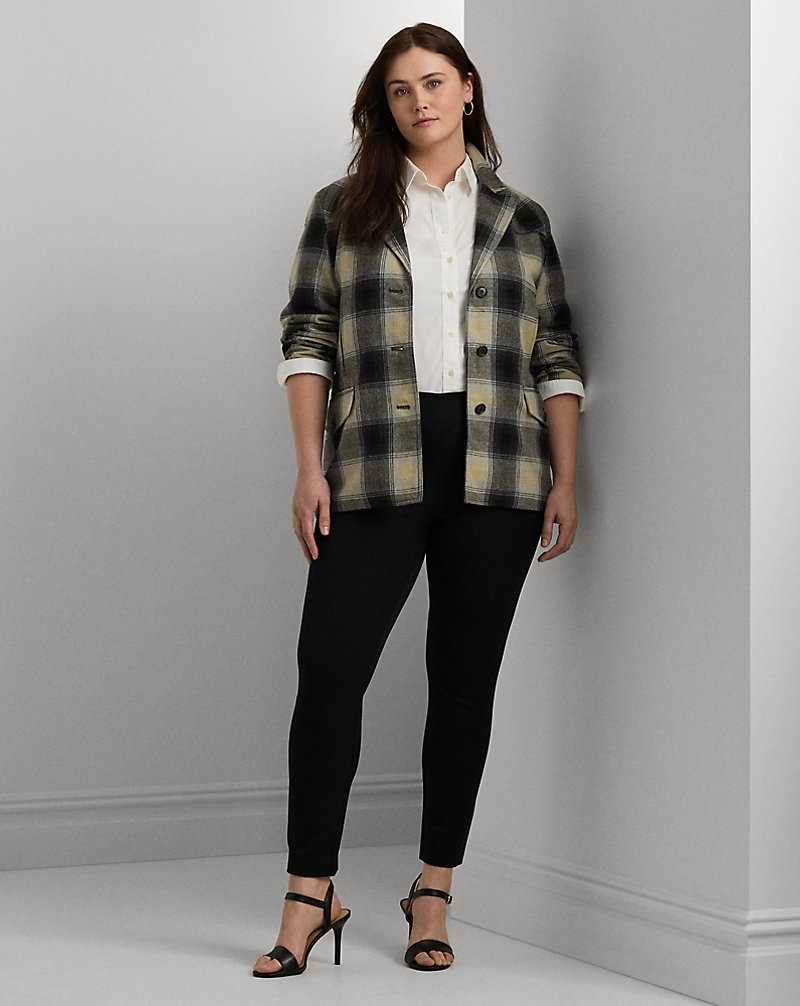 Pantalones Ralph Lauren Stretch Cotton Skinny Mujer Negros | ANHJLDU-25 - vista 1