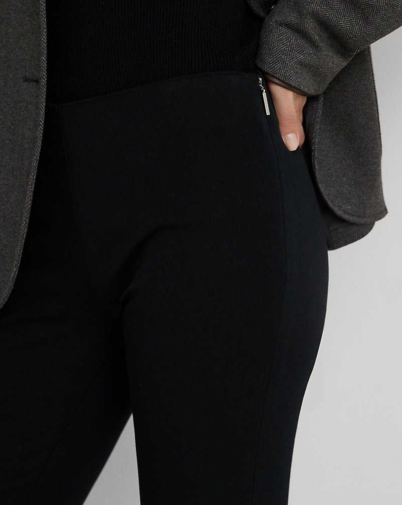 Pantalones Ralph Lauren Stretch Cotton Skinny Mujer Negros | DQJNART-34 - vista 5