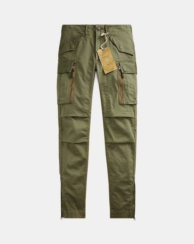 Pantalones Ralph Lauren Stretch Skinny Cargo Mujer Verde Oliva | FBERSGH-17 - vista 2