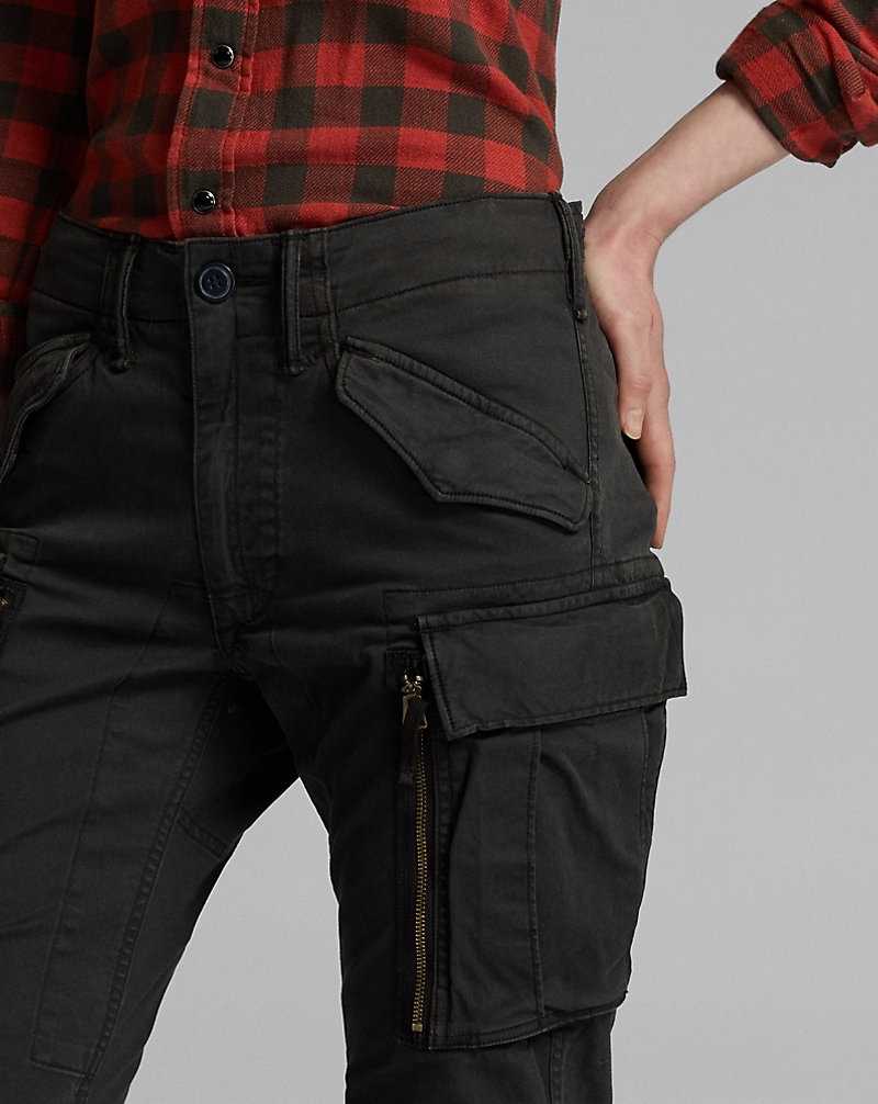 Pantalones Ralph Lauren Stretch Skinny Cargo Mujer Negros | IZCXLVB-79 - vista 5