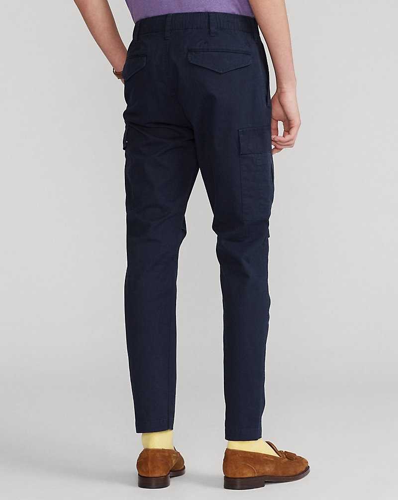 Pantalones Ralph Lauren Stretch Slim Fit Twill Cargo Hombre Azul Marino | GMZHQJA-79 - vista 4