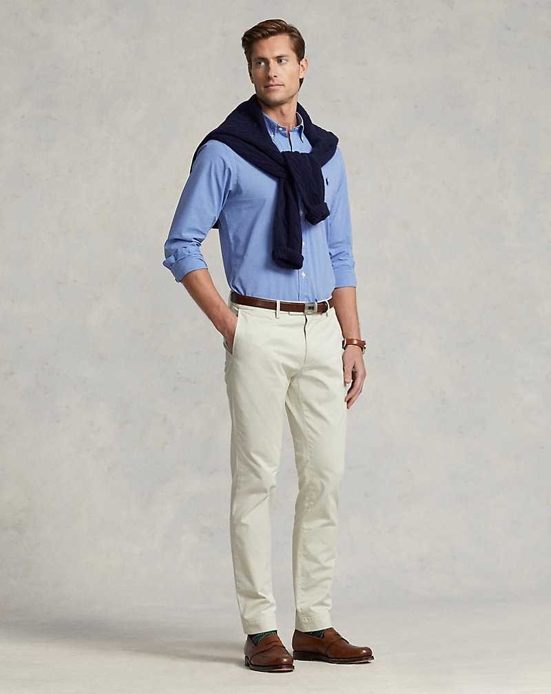 Pantalones Ralph Lauren Stretch Slim Fit Chino Hombre Basic Sand | TFYSDKB-12 - vista 1
