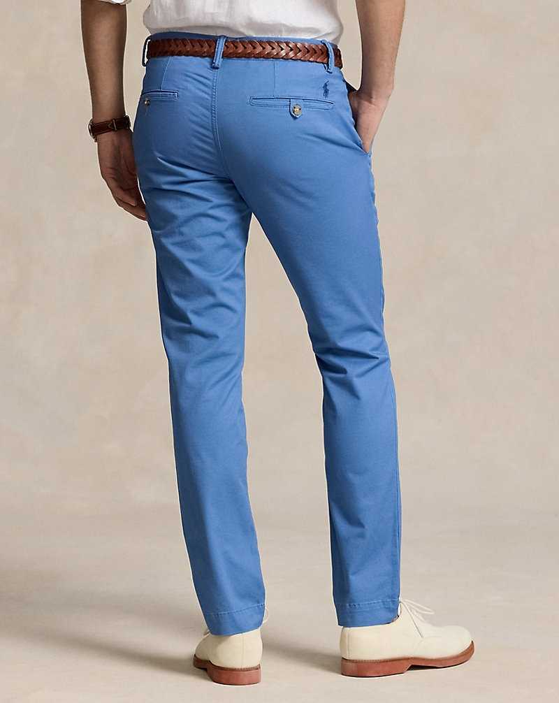 Pantalones Ralph Lauren Stretch Slim Fit Washed Chino Hombre Azules | YPOIGBU-07 - vista 4