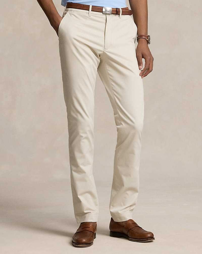 Pantalones Ralph Lauren Stretch Slim Fit Performance Chino Hombre Basic Sand | OVTNURS-10 - vista 3
