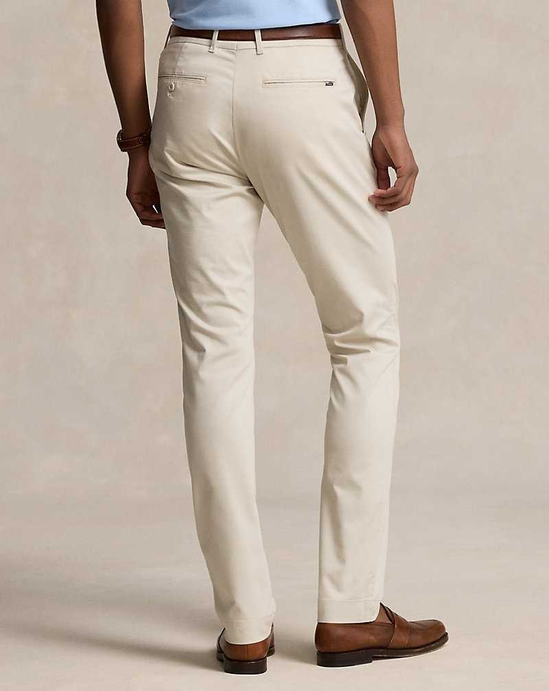 Pantalones Ralph Lauren Stretch Slim Fit Performance Chino Hombre Basic Sand | OVTNURS-10 - vista 4
