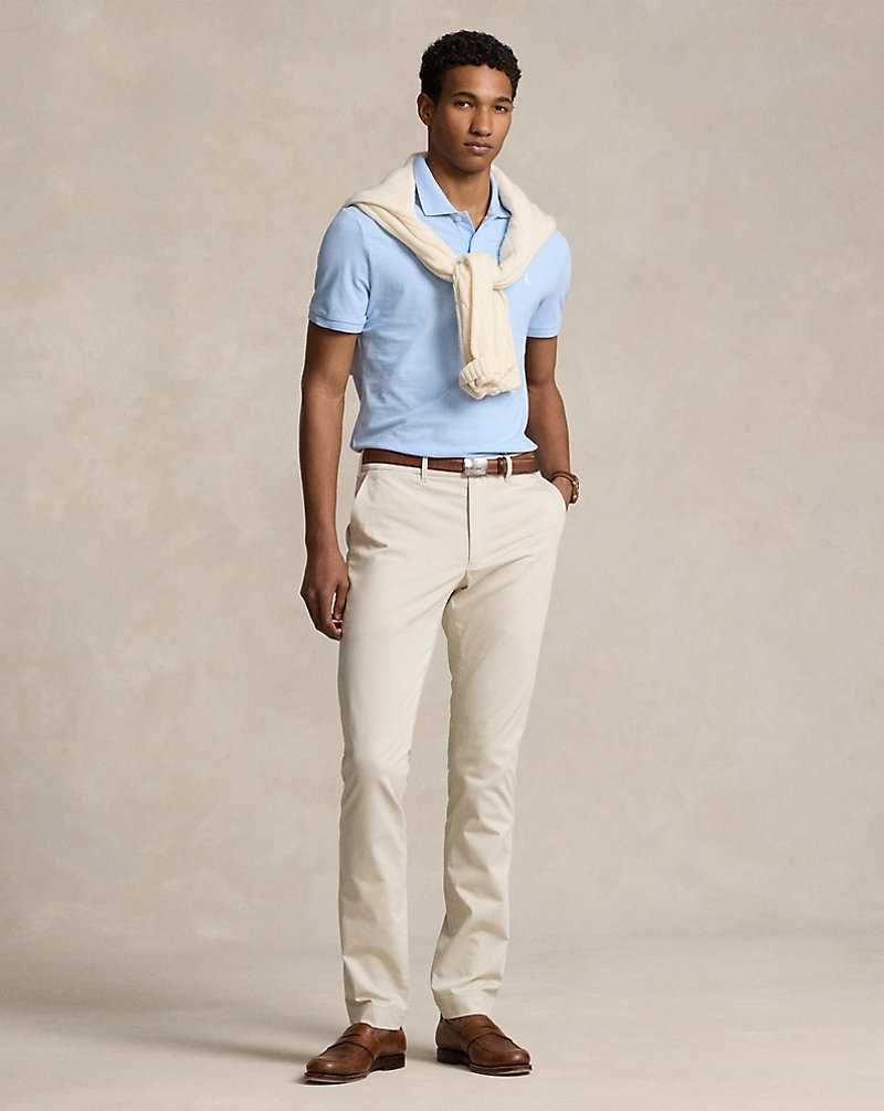 Pantalones Ralph Lauren Stretch Slim Fit Performance Chino Hombre Basic Sand | OVTNURS-10 - vista 1