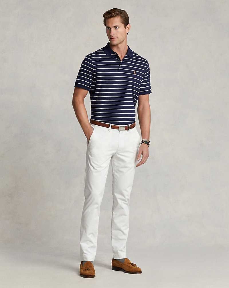 Pantalones Ralph Lauren Stretch Slim Fit Chino Hombre Blancos | AUGMSTH-49 - vista 1