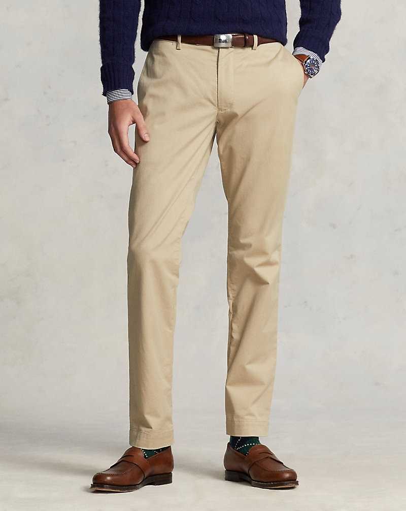Pantalones Ralph Lauren Stretch Slim Fit Chino Hombre Kaki | UDEPFCG-05 - vista 3
