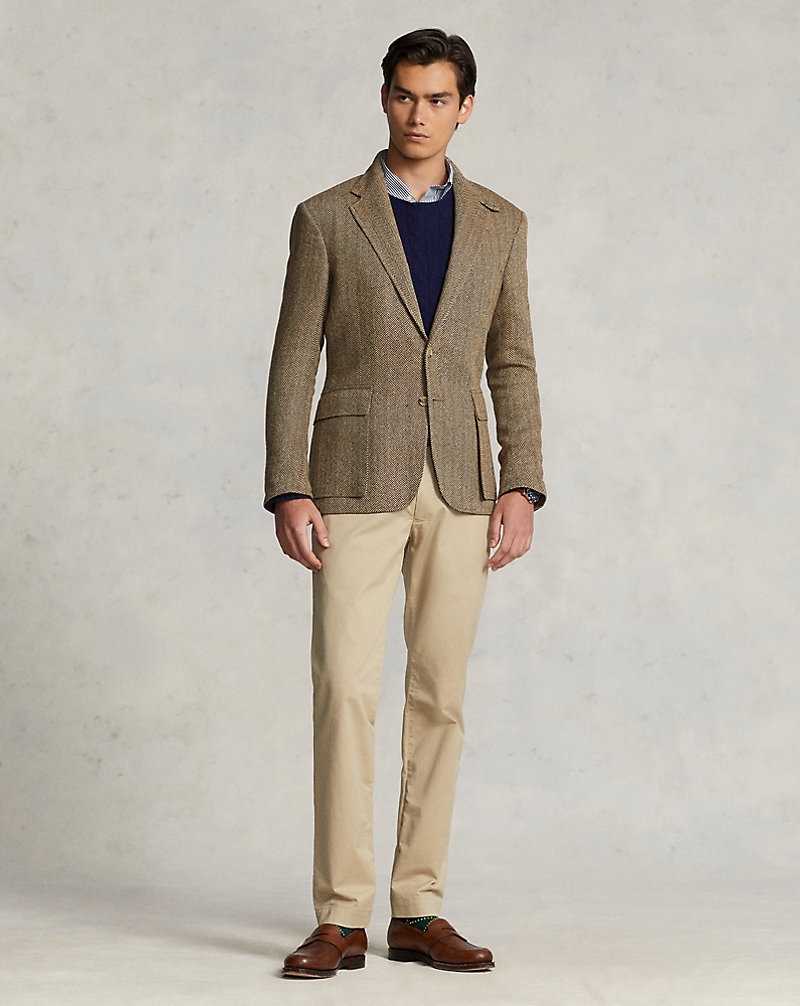 Pantalones Ralph Lauren Stretch Slim Fit Chino Hombre Kaki | UDEPFCG-05 - vista 1