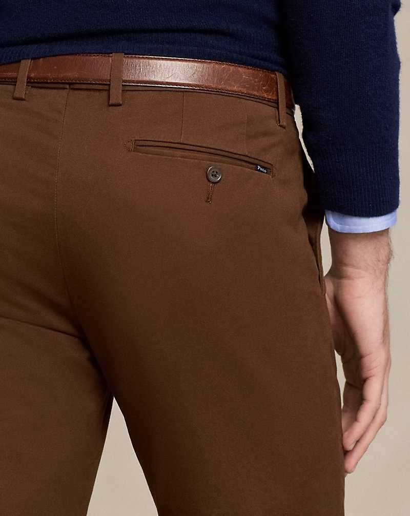 Pantalones Ralph Lauren Stretch Slim Fit Chino Hombre Marrom | LEBSKWT-68 - vista 5