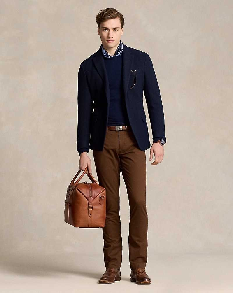 Pantalones Ralph Lauren Stretch Slim Fit Chino Hombre Marrom | LEBSKWT-68 - vista 1