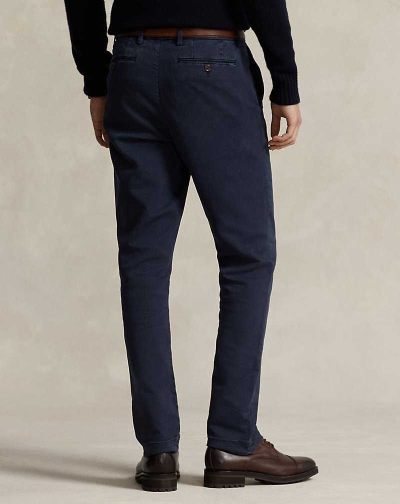 Pantalones Ralph Lauren Stretch Slim Fit Knitlike Chino Hombre Azul Marino | JACUPWE-60 - vista 4