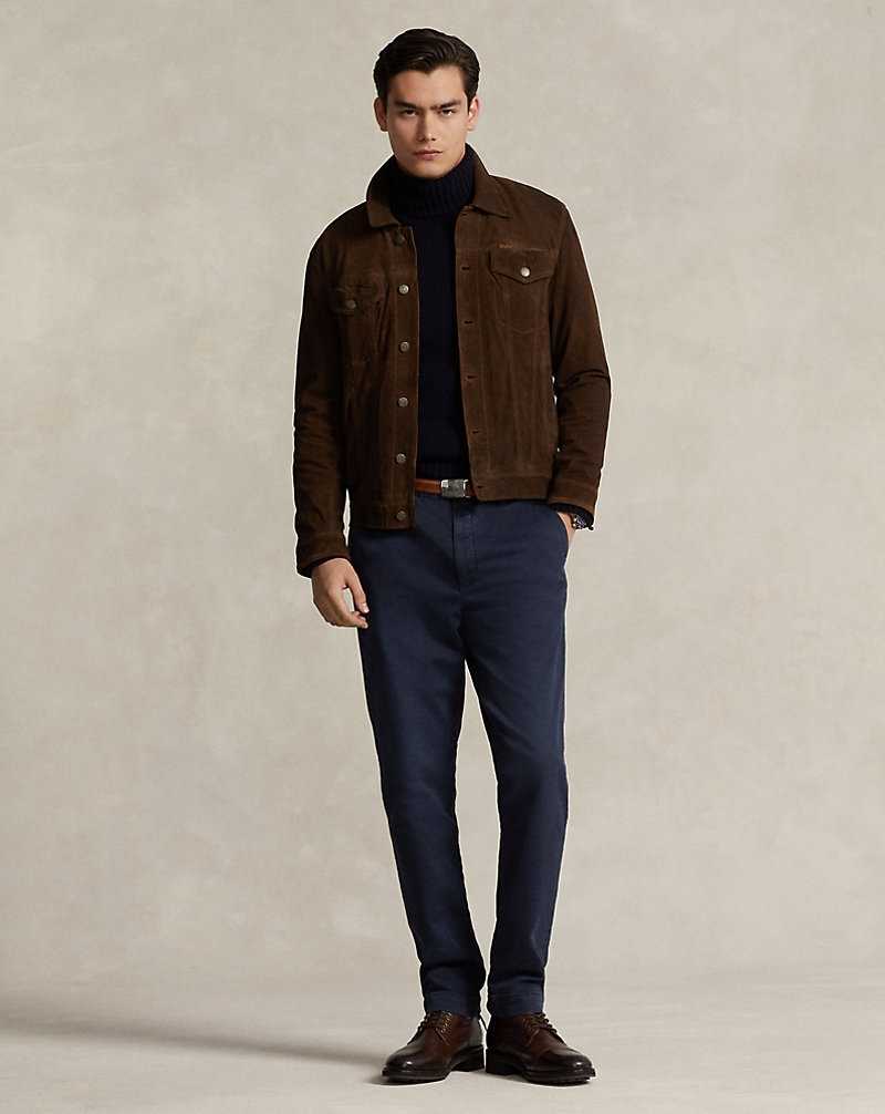 Pantalones Ralph Lauren Stretch Slim Fit Knitlike Chino Hombre Azul Marino | JACUPWE-60 - vista 1
