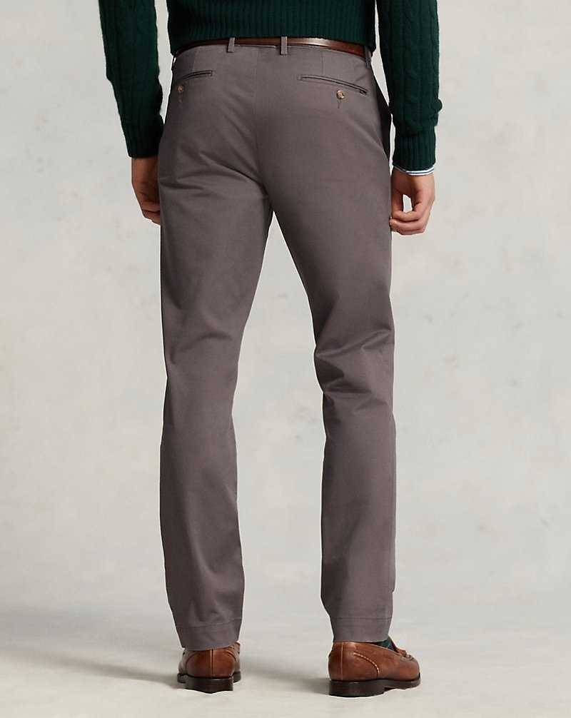 Pantalones Ralph Lauren Stretch Slim Fit Chino Hombre Grises | QFAOIDZ-91 - vista 4