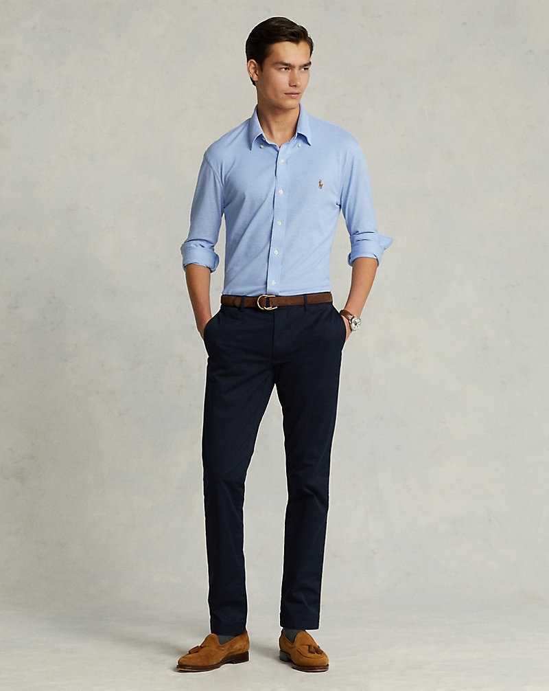 Pantalones Ralph Lauren Stretch Slim Fit Chino Hombre Azul Marino | MNVAFPE-78 - vista 1