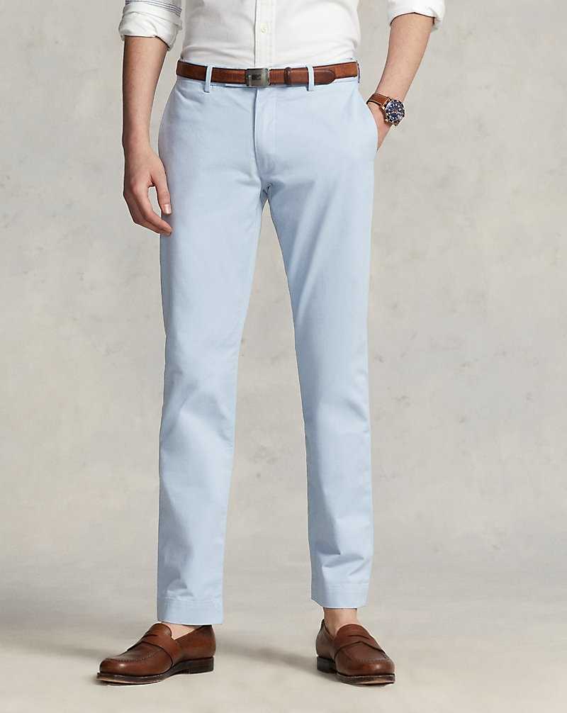 Pantalones Ralph Lauren Stretch Slim Fit Chino Hombre Azules | PCMIQSX-10 - vista 3