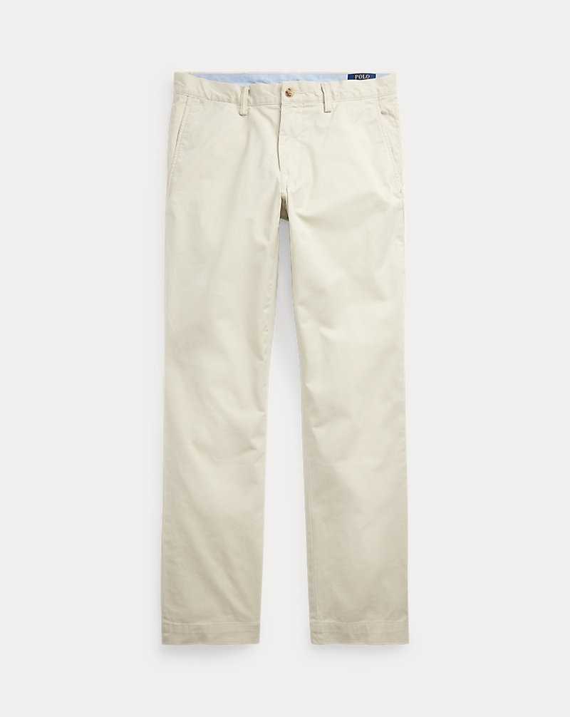 Pantalones Ralph Lauren Stretch Slim-Fit Twill Hombre Classic Stone | TIKEXBU-10 - vista 2