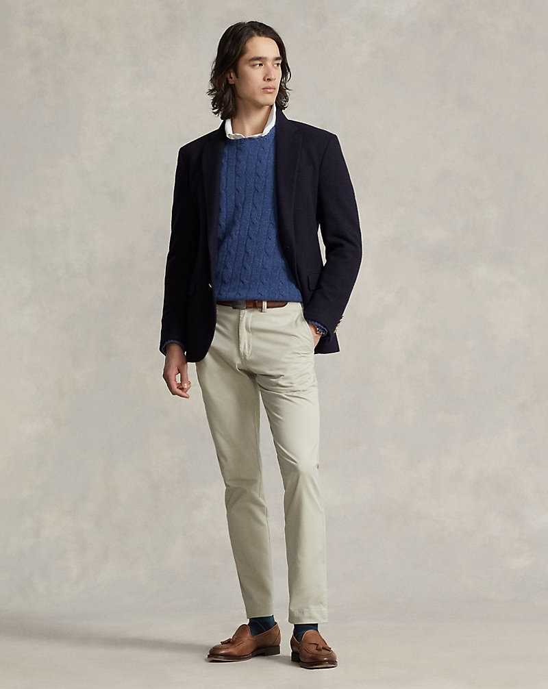 Pantalones Ralph Lauren Stretch Slim-Fit Twill Hombre Classic Stone | TIKEXBU-10 - vista 1
