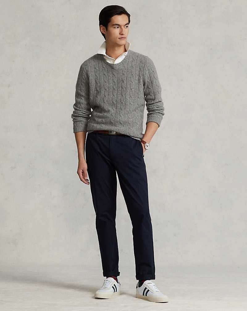 Pantalones Ralph Lauren Stretch Straight Fit Chino Hombre Azul Marino | AZDQFJU-58 - vista 1