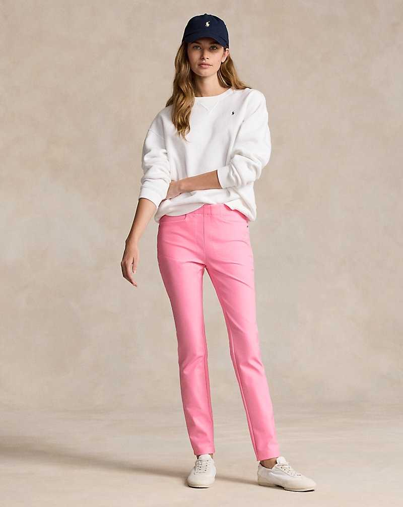Pantalones Ralph Lauren Stretch Twill Athletic Mujer Rosas | FBUXAPV-81 - vista 1
