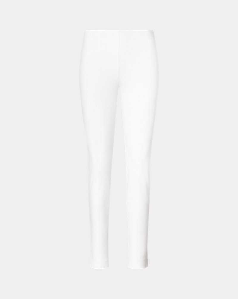 Pantalones Ralph Lauren Stretch Twill Skinny Mujer Blancos | GIRTQKH-01 - vista 2