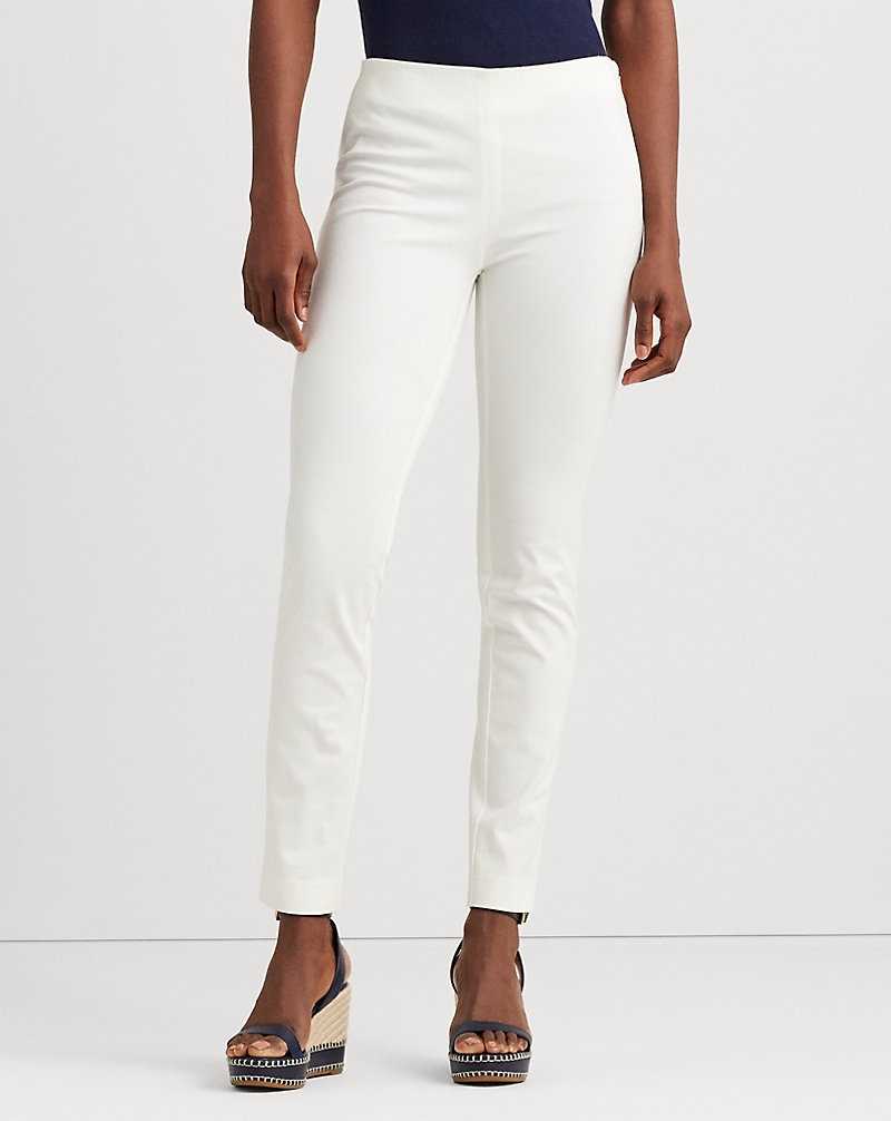 Pantalones Ralph Lauren Stretch Twill Skinny Mujer Blancos | GIRTQKH-01 - vista 3