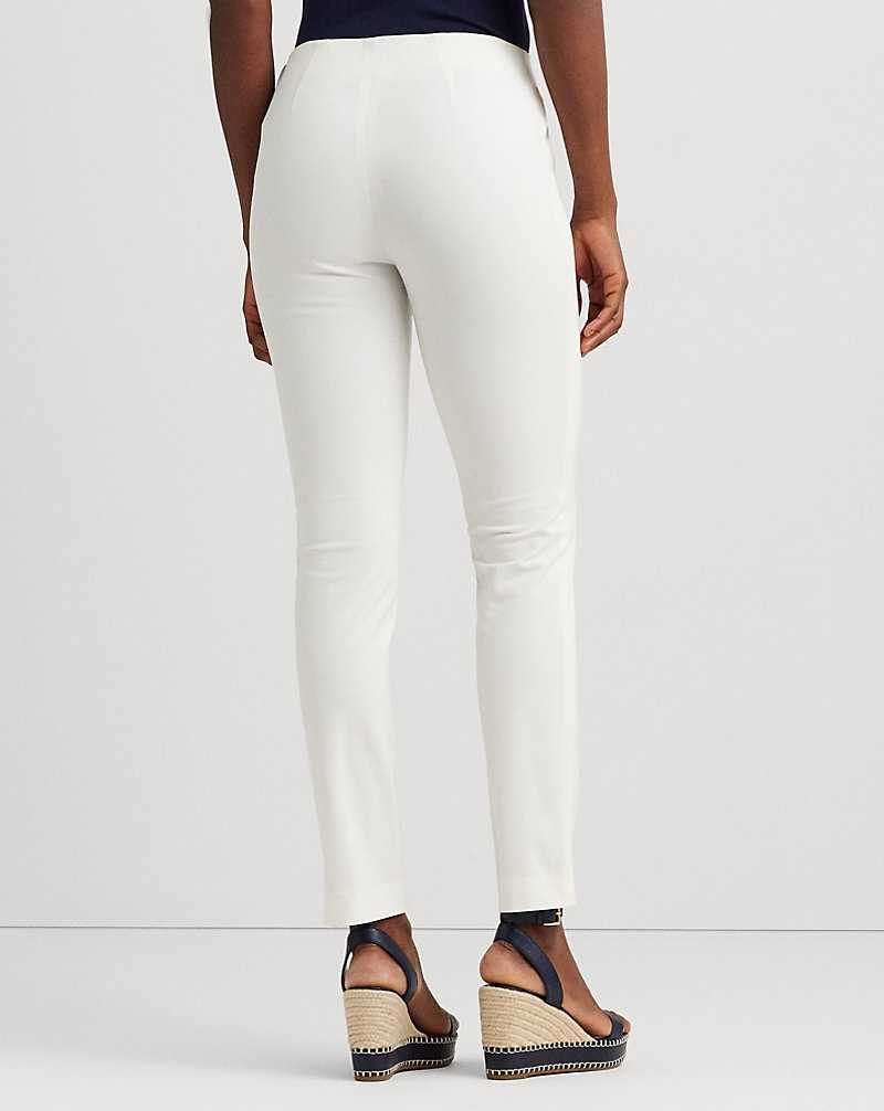 Pantalones Ralph Lauren Stretch Twill Skinny Mujer Blancos | GIRTQKH-01 - vista 4