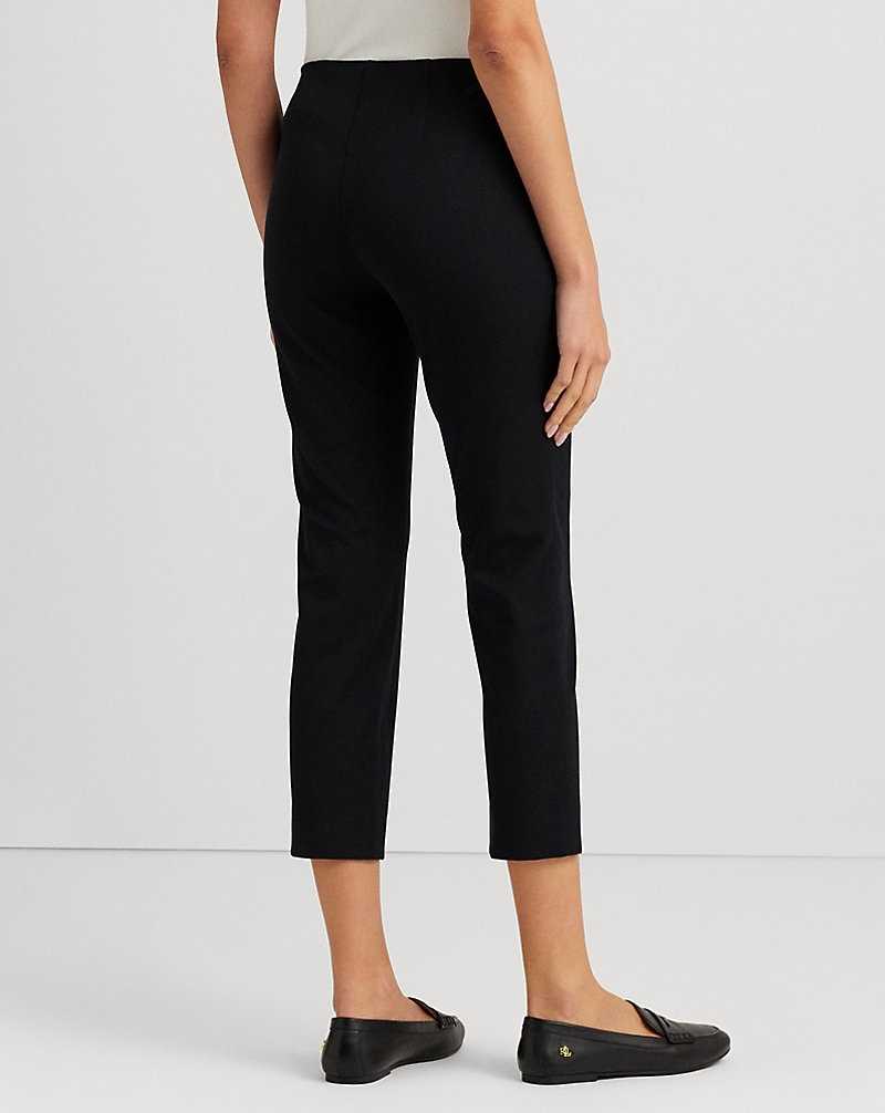 Pantalones Ralph Lauren Stretch Twill Skinny Crop Mujer Negros | CZBPWDH-70 - vista 4