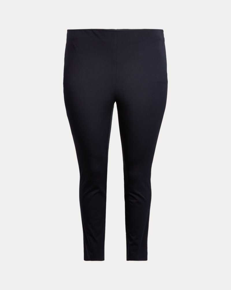 Pantalones Ralph Lauren Stretch Twill Skinny Mujer Azul Marino | UODTHWE-28 - vista 2