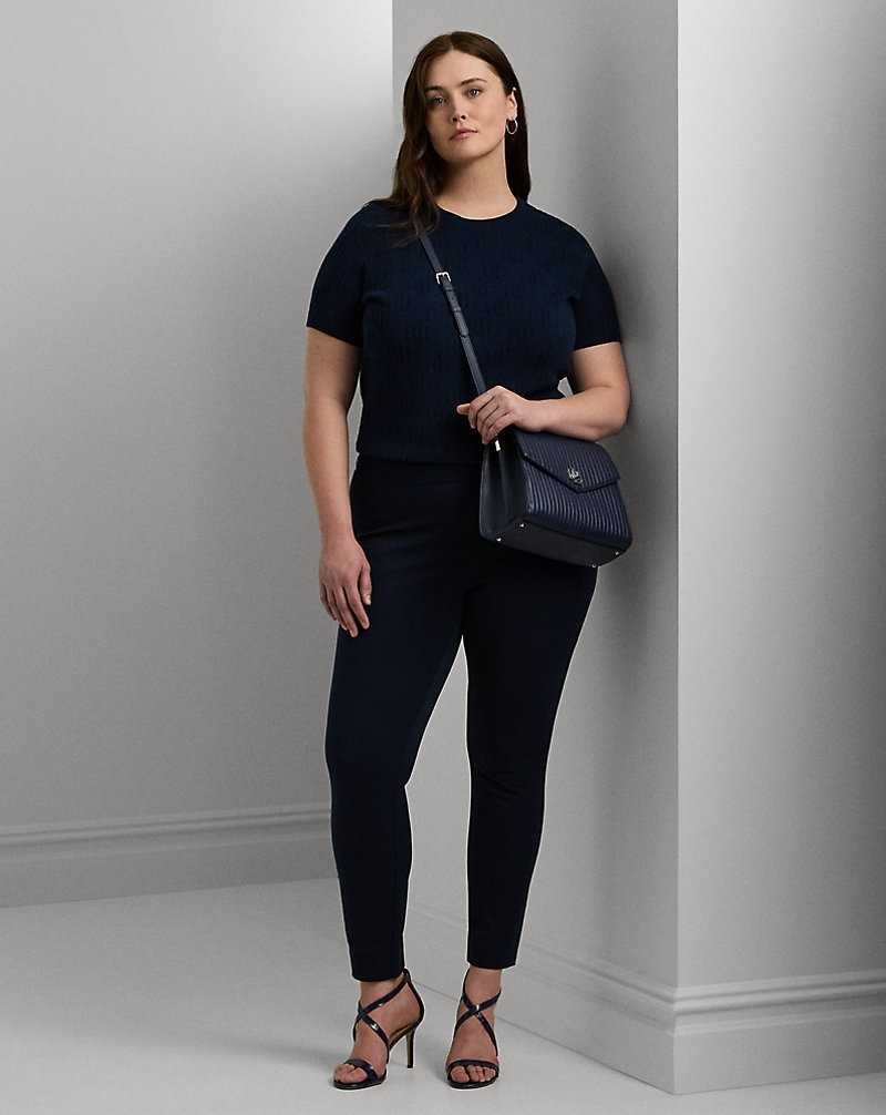 Pantalones Ralph Lauren Stretch Twill Skinny Mujer Azul Marino | UODTHWE-28 - vista 1