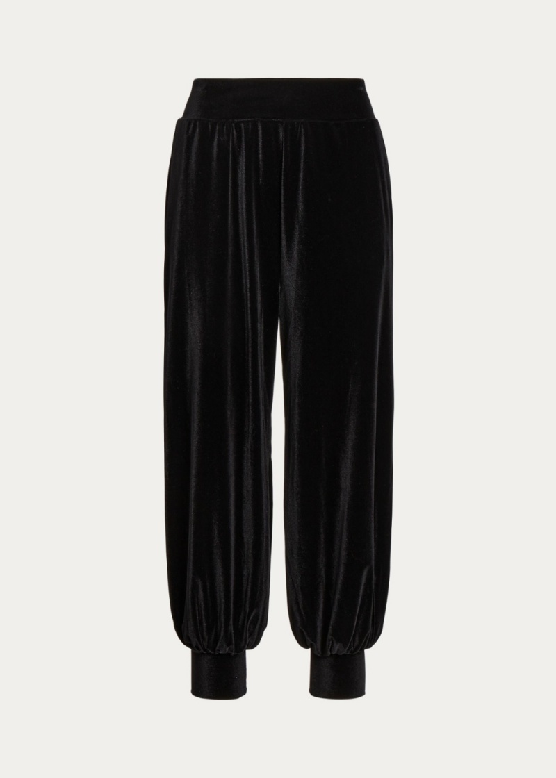 Pantalones Stretch Velvet Balloon Pant Mujer Negros | QDCH01985 - vista 2