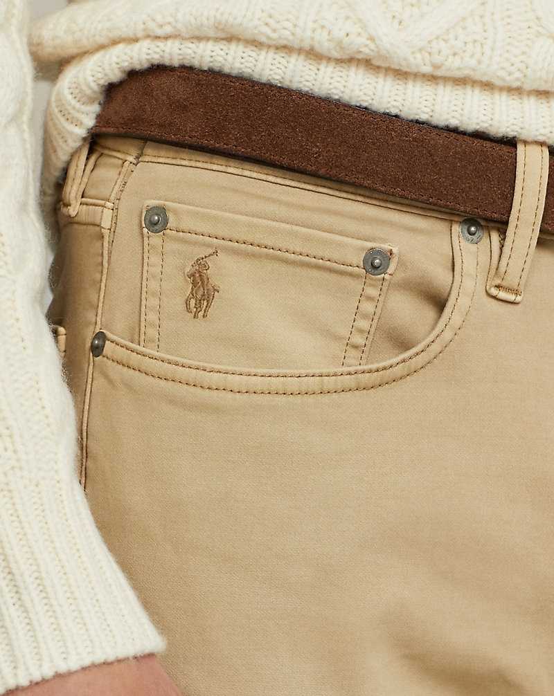 Pantalones Ralph Lauren Sullivan Slim Knitlike Chino Hombre Kaki | PZOYCUV-05 - vista 5