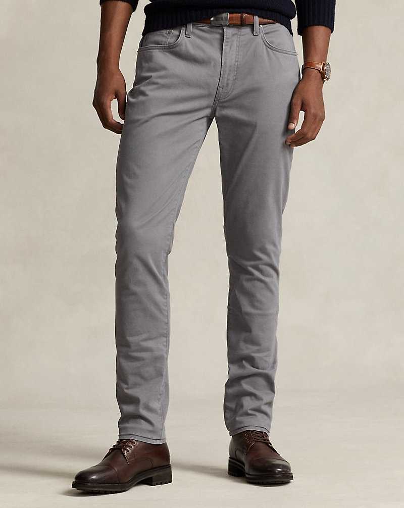 Pantalones Ralph Lauren Sullivan Slim Stretch Hombre Grises | YQKNTWF-97 - vista 3