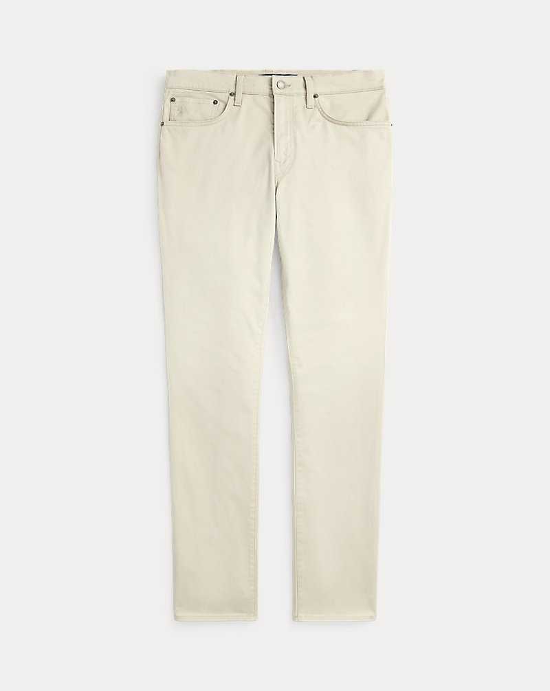 Pantalones Ralph Lauren Sullivan Slim Stretch Sateen Hombre Kaki | WKOXBMC-90 - vista 2
