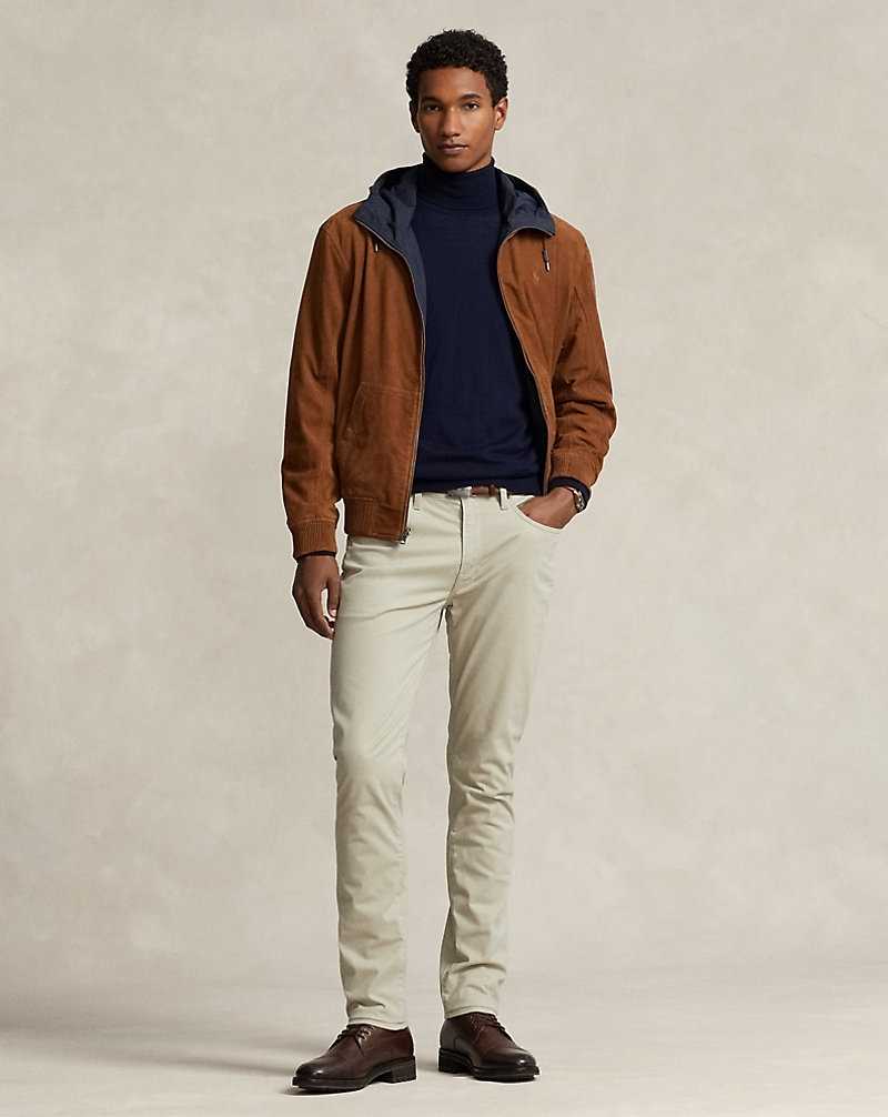 Pantalones Ralph Lauren Sullivan Slim Stretch Sateen Hombre Kaki | WKOXBMC-90 - vista 1