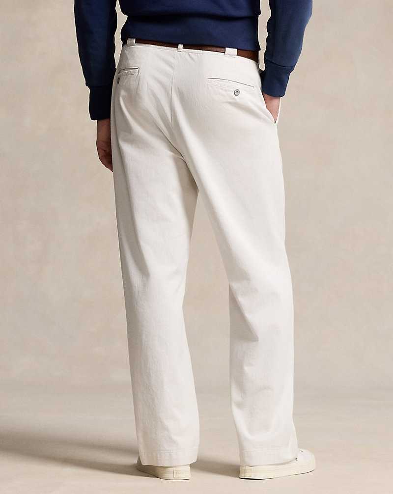 Pantalones Ralph Lauren The Big Chino Hombre Blancos | JPRYKHD-63 - vista 4