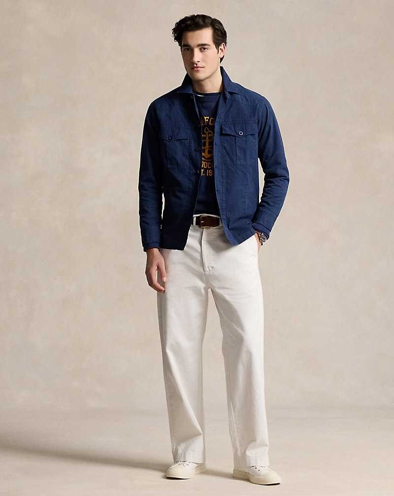 Pantalones Ralph Lauren The Big Chino Hombre Blancos | JPRYKHD-63 - vista 1