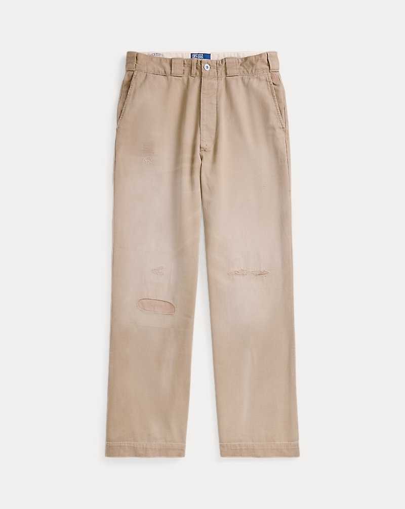 Pantalones Ralph Lauren The Big Chino Hombre Kaki | KCFQEDX-70 - vista 2