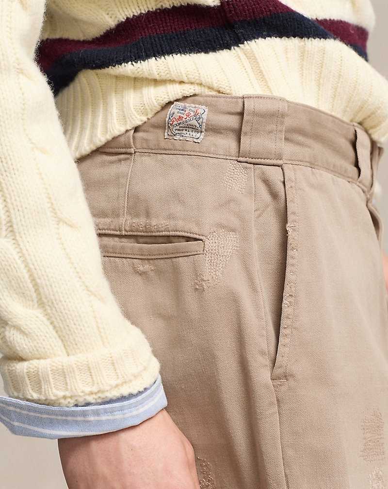 Pantalones Ralph Lauren The Big Chino Hombre Kaki | KCFQEDX-70 - vista 5