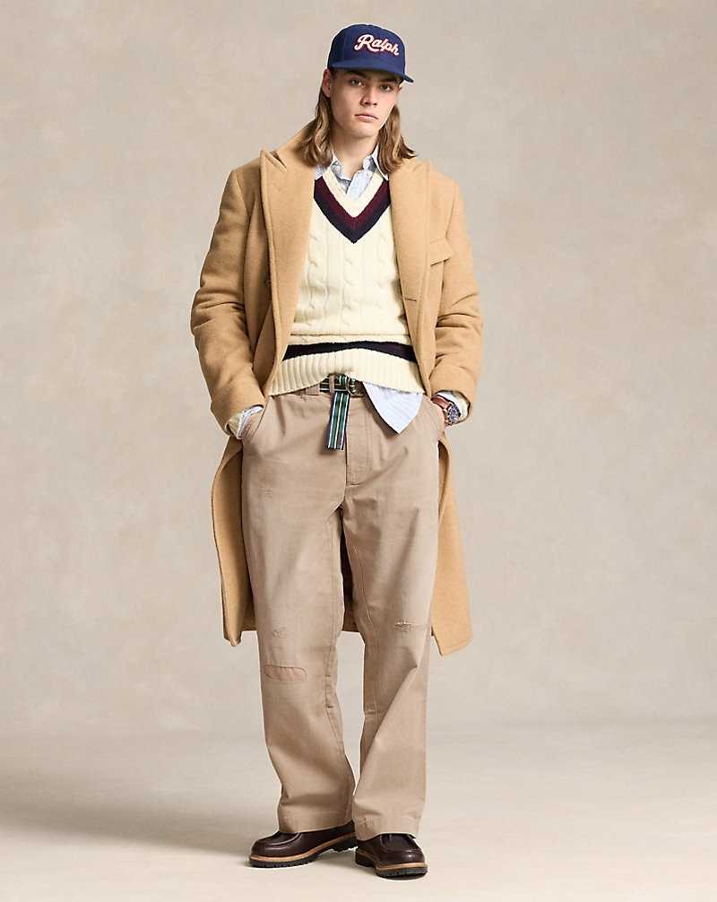 Pantalones Ralph Lauren The Big Chino Hombre Kaki | KCFQEDX-70 - vista 1