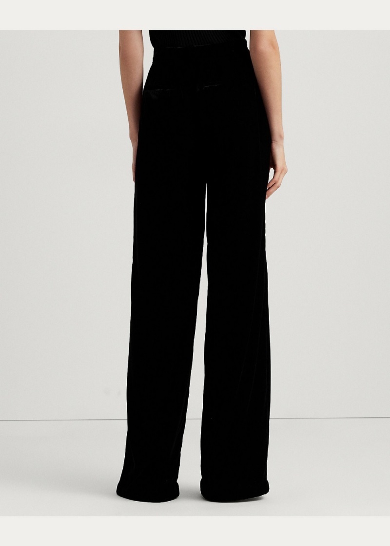 Pantalones Velvet Anchos-Leg Pant Mujer Negros | QCXO92417 - vista 3