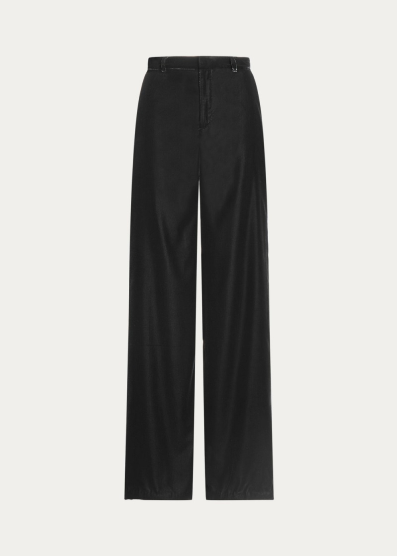 Pantalones Velvet Anchos-Leg Pant Mujer Negros | QCXO92417 - vista 1